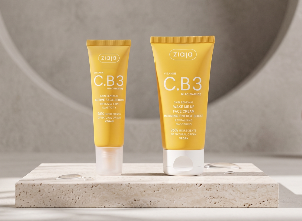 Vitamina C + B3 Niacinamida | Crema facial "Wake Me Up" + Sérum facial activo